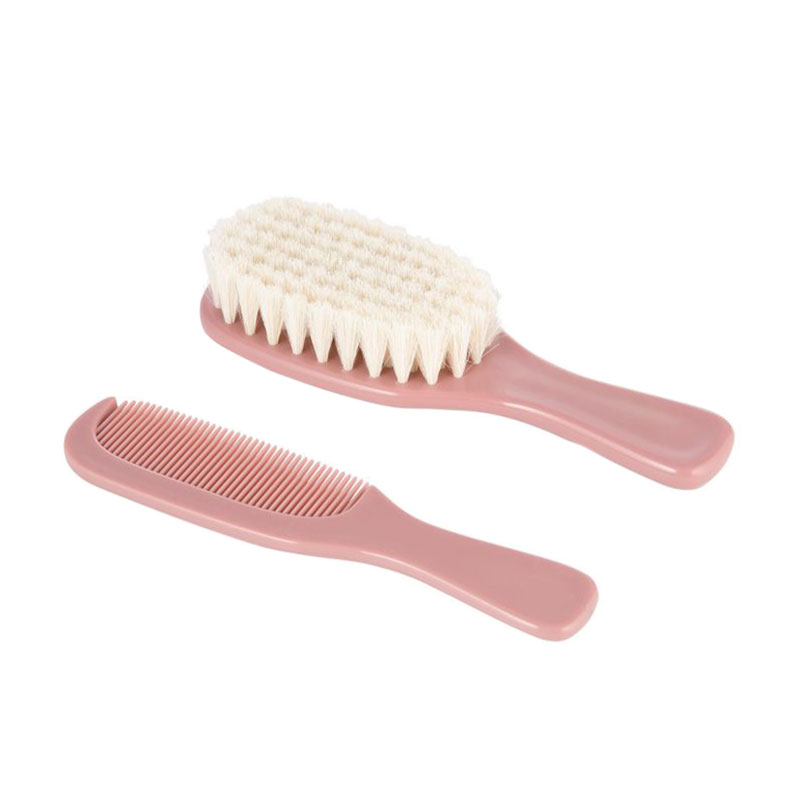 Щітка та гребінець для волосся Canpol Babies Newborn Baby рожева, від народження (7/406_pin2)
